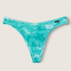 Victoria's Secret Turquoise Tie-Dye Panty